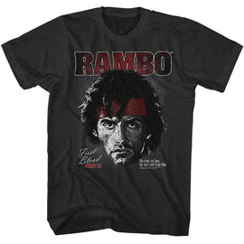 RAMBO FIRST BLOOD PART 2 PORTRAIT S T-Shirt in Smoke