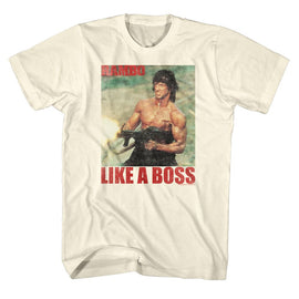 RAMBO BOSS S T-Shirt in Natural