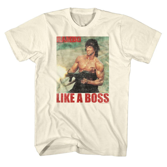RAMBO BOSS S T-Shirt in Natural