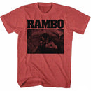 RAMBO MARINE S T-Shirt in RED Heather