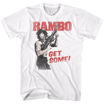 RAMBO GET SOME S T-Shirt in White