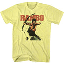 RAMBO W S T-Shirt in Yellow Heather