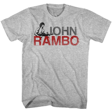 RAMBO JONBO S T-Shirt in GRAY Heather