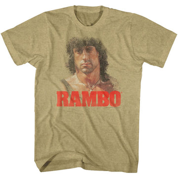 RAMBO GRUNGE S T-Shirt in Khaki Heather
