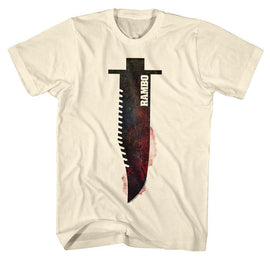 RAMBO THE KNIFE S T-Shirt in Natural