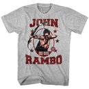 RAMBO ONE MAN ONE WAR S T-Shirt in GRAY Heather