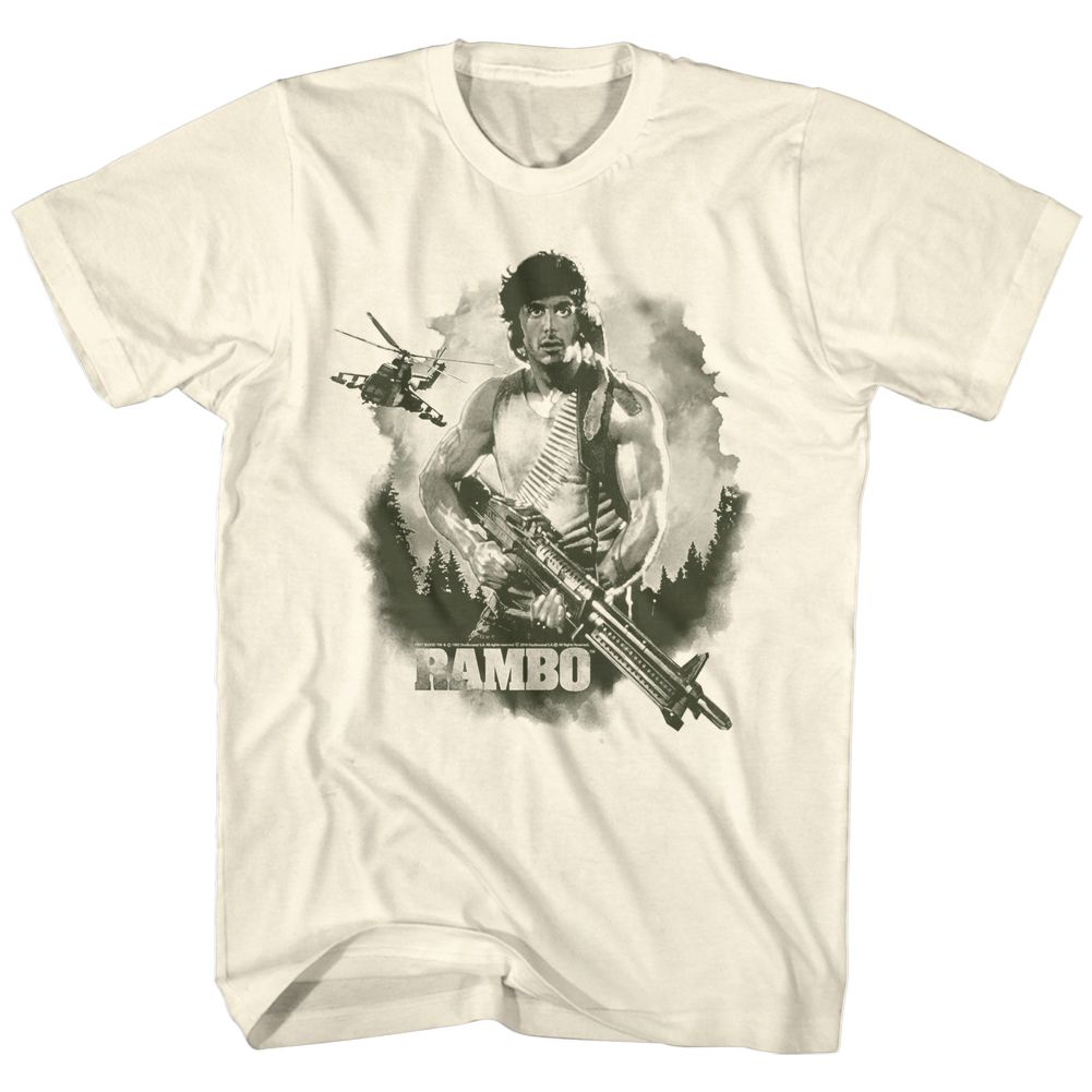 RAMBO – WATERCOLOR S T-shirt – Natural | Coastline Mall LLC