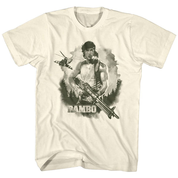 RAMBO WATERCOLOR S T-Shirt in Natural