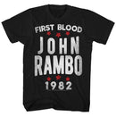 RAMBO STARS S T-Shirt in Black