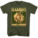 RAMBO LIL RAMBLINS S T-Shirt in Military Green