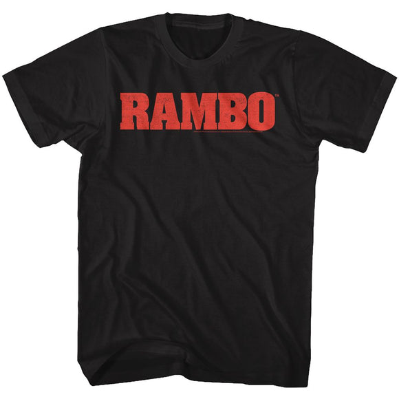 RAMBO LOGO S T-Shirt in Black
