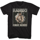 RAMBO FIRST BLOOD S T-Shirt in Black