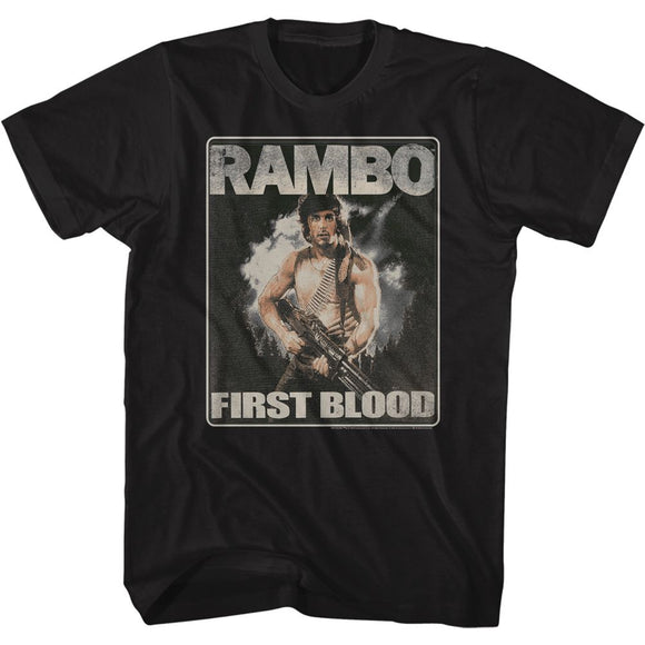 RAMBO FIRST BLOOD S T-Shirt in Black