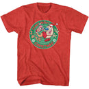 REN AND STIMPY CRAZY ABOUT CHRISTMAS S T-Shirt in RED Heather