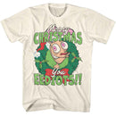 REN AND STIMPY MERRY CHRISTMAS EEDIOTS S T-Shirt in Natural