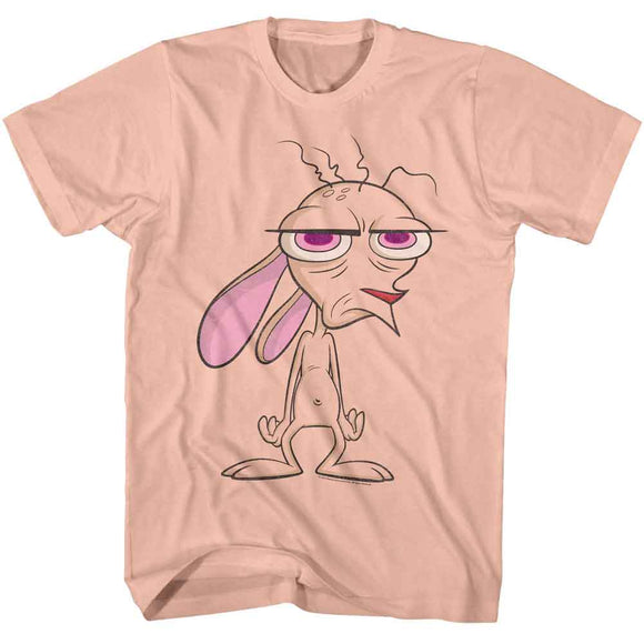 REN AND STIMPY BIG REN S T-Shirt in Peach