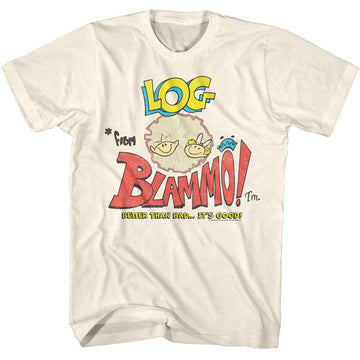 REN AND STIMPY LOG AD S T-Shirt in Natural
