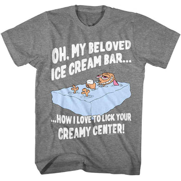 REN AND STIMPY ICE CREAM BAR S T-Shirt in Graphite Heather