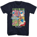 REN AND STIMPY COMIC S T-Shirt in NAVY