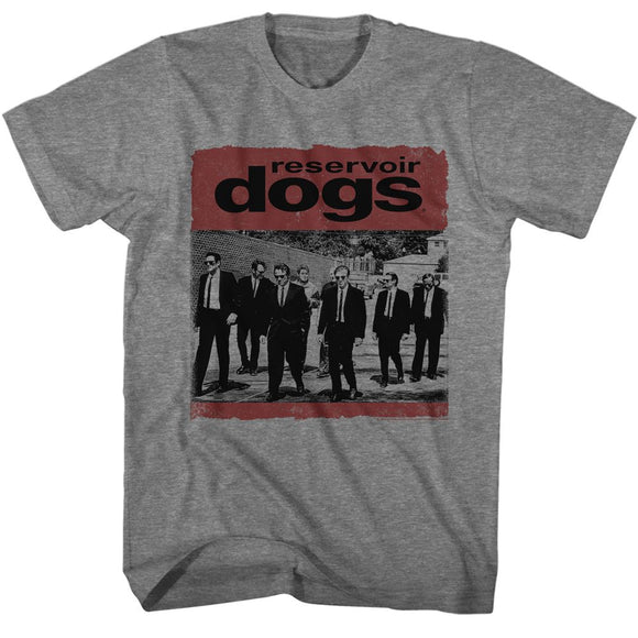 RESERVOIR DOGS DISTRESSED BOX S T-Shirt in Graphite Heather