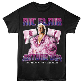 RIC FLAIR NATURE BOY GRADIENT S T-Shirt in Black