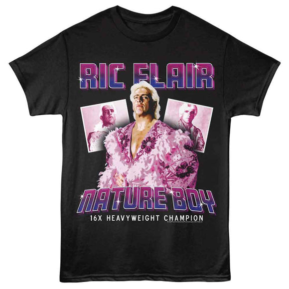 RIC FLAIR NATURE BOY GRADIENT S T-Shirt in Black