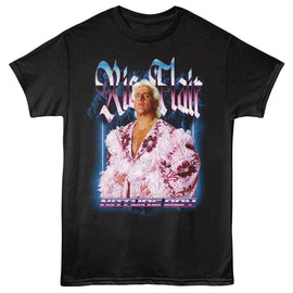 RIC FLAIR NEON NATURE BOY S T-Shirt in Black