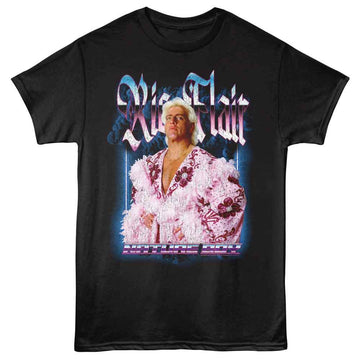 RIC FLAIR NEON NATURE BOY S T-Shirt in Black
