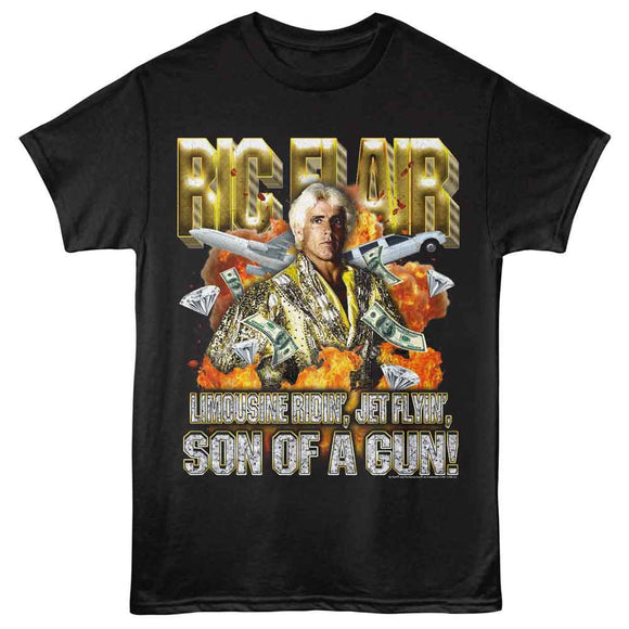 RIC FLAIR SON OF A GUN S T-Shirt in Black