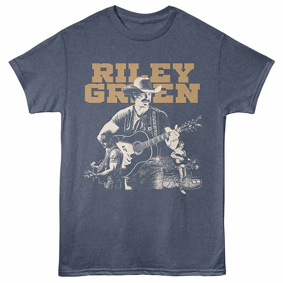 Riley Green Midnight Navy Heather Adult T-Shirt