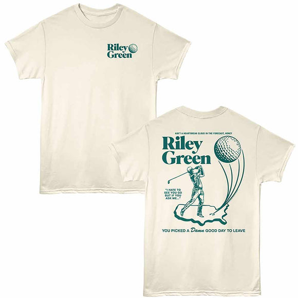 Riley Green Golf Natural Adult T-Shirt
