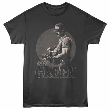 Riley Green Circle Bg Smoke Adult T-Shirt