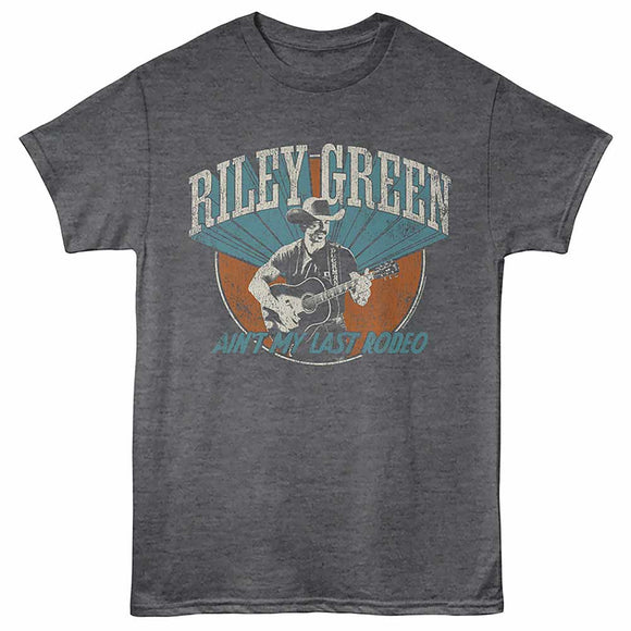 Riley Green Last Rodeo Black Heather Adult T-Shirt