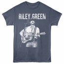 Riley Green Grunge Navy Heather Adult T-Shirt
