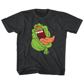 THE REAL GHOSTBUSTERS SLIMER TODDLER 2T T-Shirt in Vintage Smoke