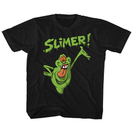 THE REAL GHOSTBUSTERS SLIMER TODDLER 2T T-Shirt in Black
