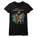 THE REAL GHOSTBUSTERS THE WHOLE CREW LADIES S T-Shirt in Black
