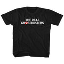 THE REAL GHOSTBUSTERS LOGO TODDLER 2T T-Shirt in Black