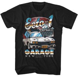 THE REAL GHOSTBUSTERS ECTO 1 S T-Shirt in Black