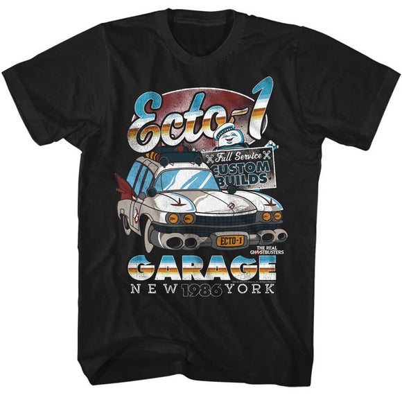 THE REAL GHOSTBUSTERS ECTO 1 S T-Shirt in Black
