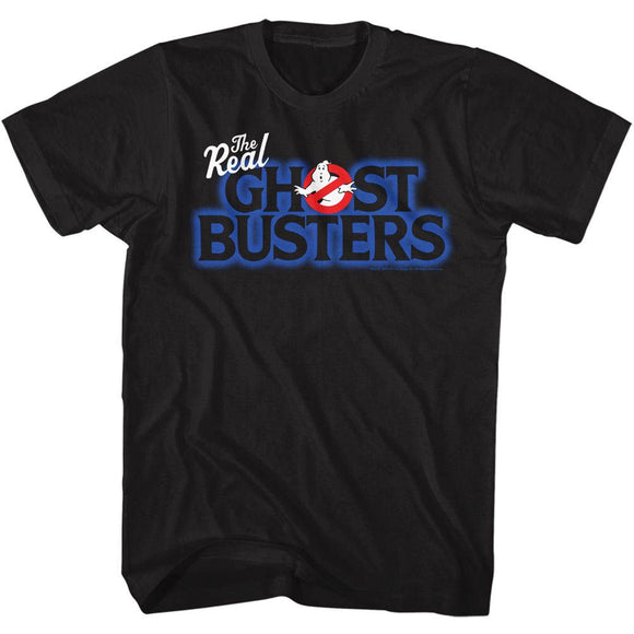 THE REAL GHOSTBUSTERS REAL LOGO S T-Shirt in Black