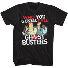 THE REAL GHOSTBUSTERS CALL EM S T-Shirt in Black