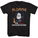 THE REAL GHOSTBUSTERS MR SANDMAN S T-Shirt in Black