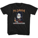 THE REAL GHOSTBUSTERS MR SANDMAN TODDLER 2T T-Shirt in Black