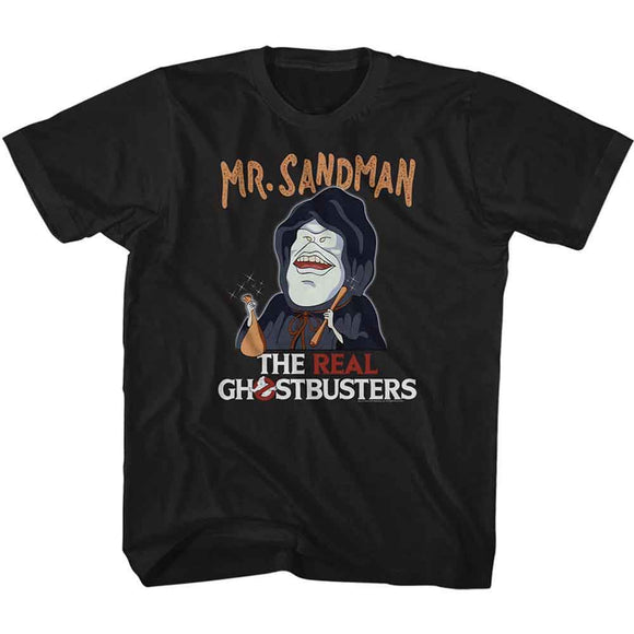 THE REAL GHOSTBUSTERS MR SANDMAN TODDLER 2T T-Shirt in Black