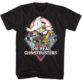 THE REAL GHOSTBUSTERS REALGB S T-Shirt in Black