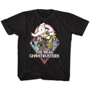 THE REAL GHOSTBUSTERS REALGB TODDLER 2T T-Shirt in Black