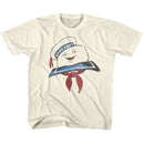 THE REAL GHOSTBUSTERS STAY PUFT HEAD YOUTH XS 5 6 T-Shirt in Natural