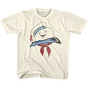The Real Ghostbusters Stay Puft Head Youth T-Shirts