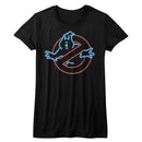 THE REAL GHOSTBUSTERS NEON GHOST LADIES S T-Shirt in Black
